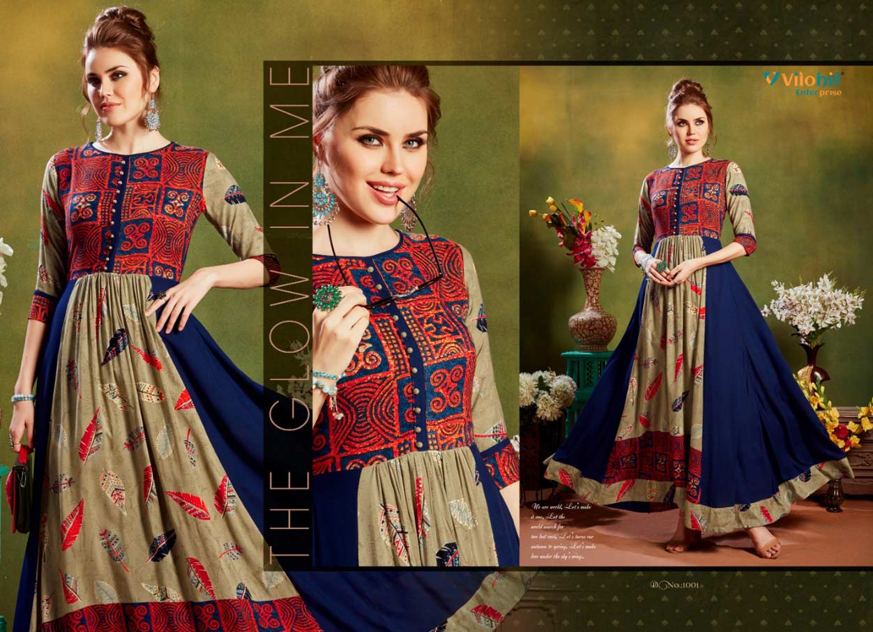 Ankita Vol-1 Vilohit Enterprise Rayon Anarkali Kurti Ankita Vol-1 Vilohit Enterprise Rayon Anarkali Kurti